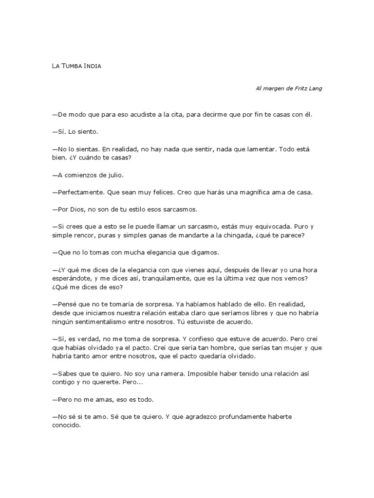 La Tumba India PDF Amor Verdad