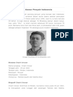 Biografi Chairil Anwar Penyair Indonesia