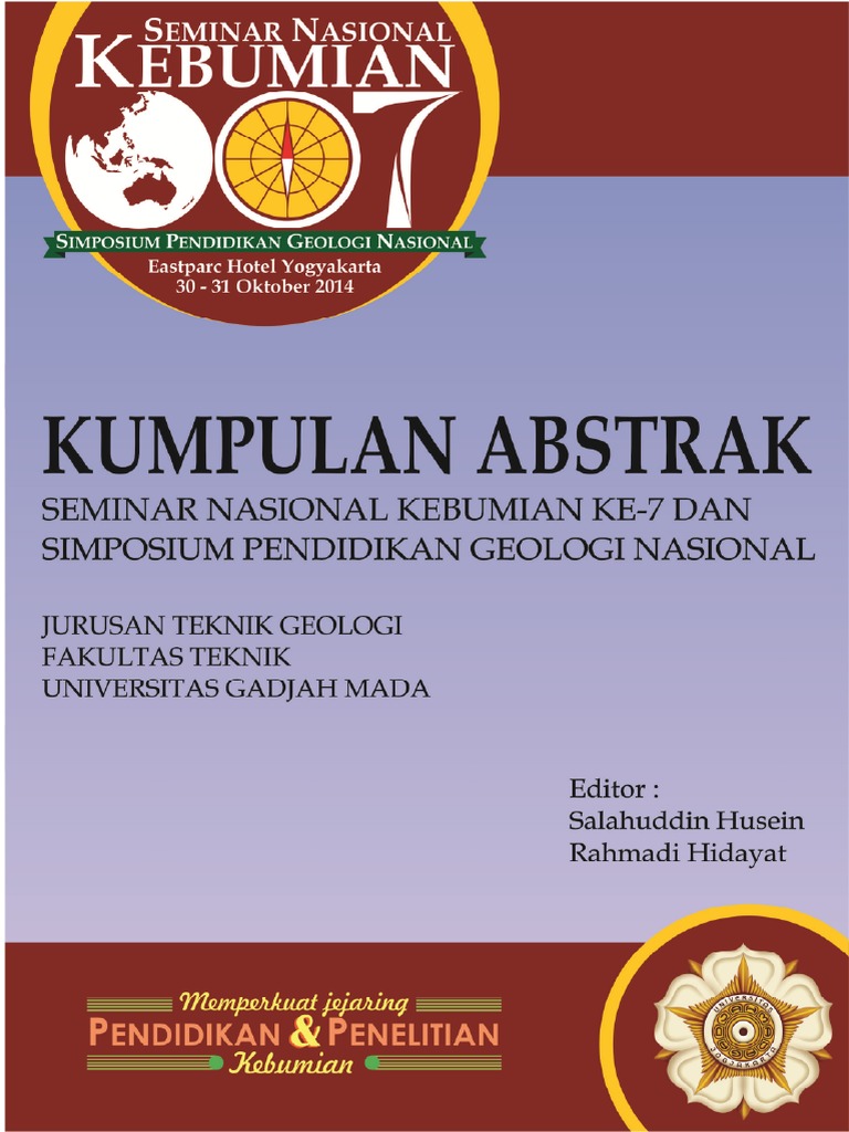  Buku  Kumpulan  Abstrak Seminar Nasional Kebumian 7