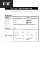 FYP Proposal Form