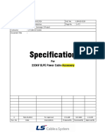 Specification For Power Cable Accessory - J3