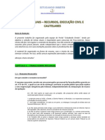 Apostila - Recursos, Execucao e Cautelares - PGE-PGM 2015