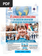 Memorias Iii Congreso Internacional en Educacion 2016 PDF