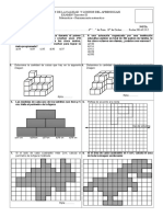Razonamiento Matematico 1ra Unidad - 4to Primaria - Trimestre III - Conteo de Cubos, Fracciones y Perimetros