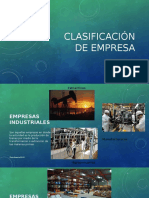 Clasificación de Empresa