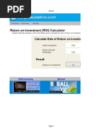 Roi Calculator