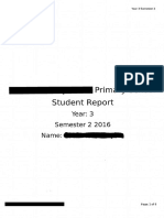 student report example