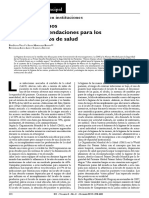 Guía de recomendaciones para la higiene de manos en instituciones de salud