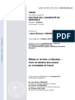 Gènes Et Mythes Littéraires: Pour Un Modèle Biologique Du Dynamisme Mythique