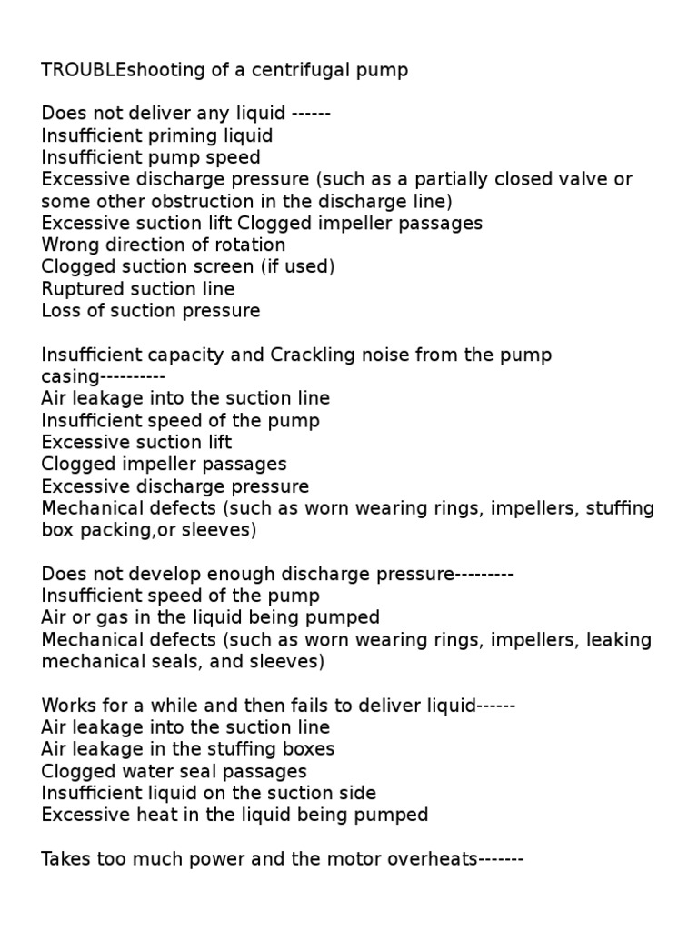 Centrifugal Pump Suction Issues Guide | PDF | Pump | Valve