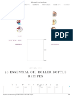 20 Essential Oil Roller Bottle Recipes