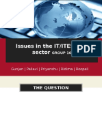 Issues in The IT/ITES/BPO Sector: Gunjan - Pallavi - Priyanshu - Ridima - Roopali