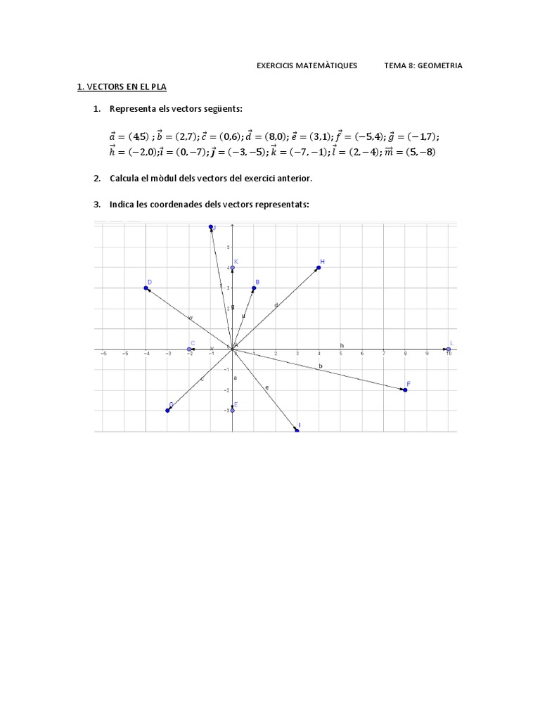Vectors en El Pla | PDF