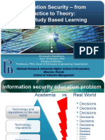 Information Security - From Practice To Theory: Case Study Based Learning