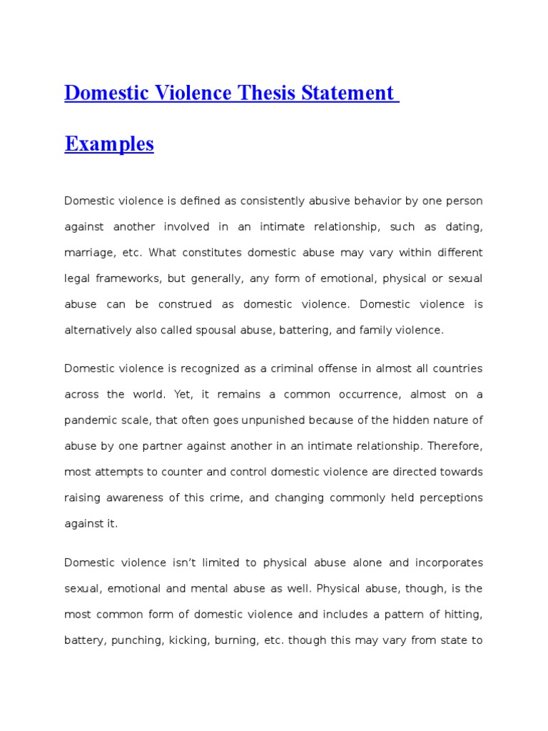 male victims of domestic violence dissertation