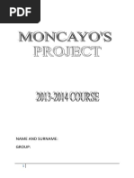 MONCAYO´S PROJECT