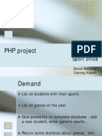PHP Project: Sport Office
