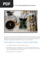 50W DIY Hi-Fi Audio Amplifier