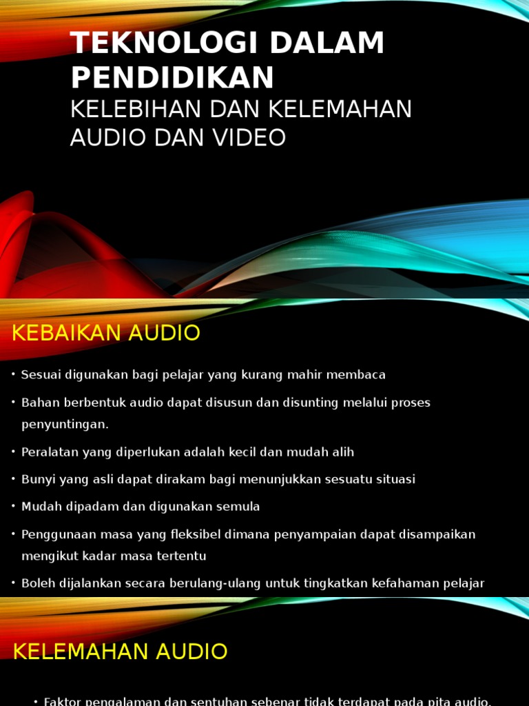 Kelebihan dan Kekurangan Audio-Visual | PDF