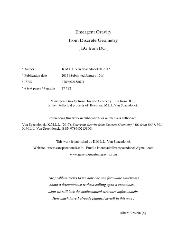 EG From DG - K.M.L.L Van Spaendonck - ISBN 9789402158601 PDF