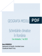1_Curs 1- Introductiv_Schimbarile Climatice Din Romania-2015-2016