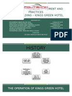 Dcc5183: Project Management and Practices Green Building - Kings Green Hotel