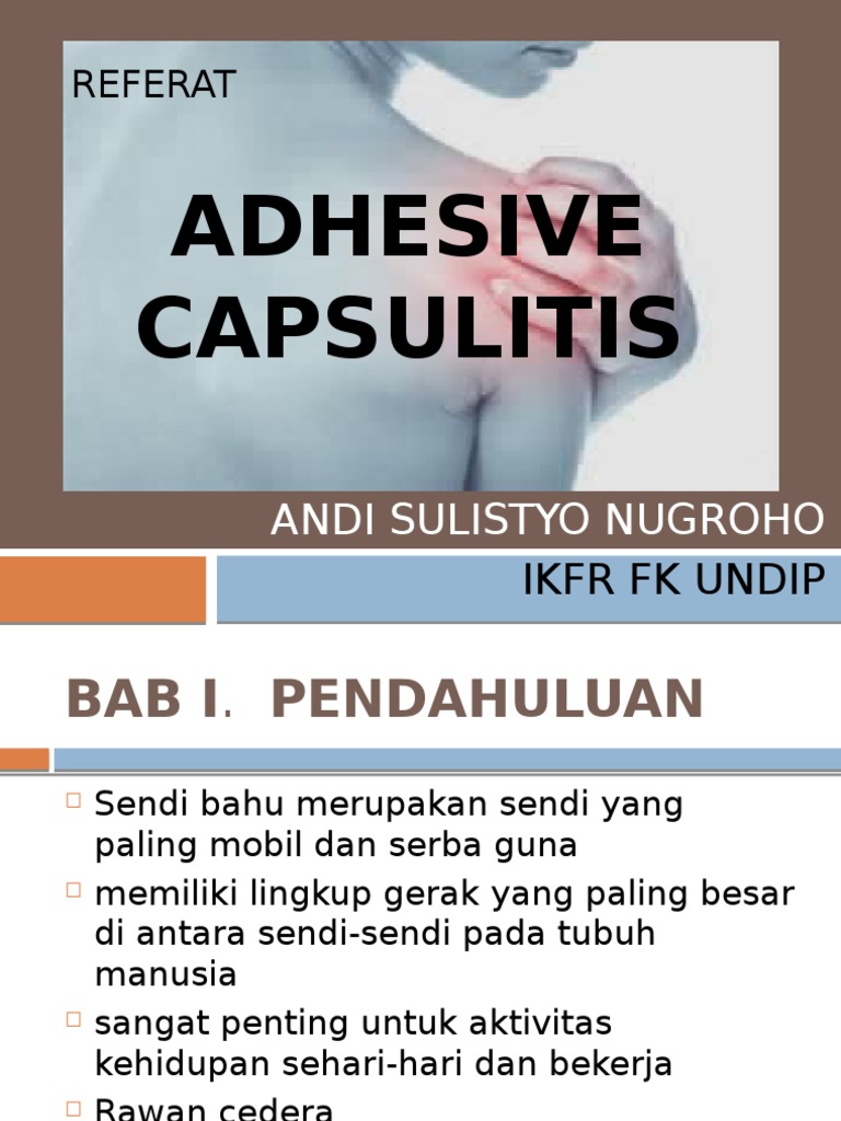 Adhesive Capsulitis PDF
