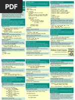 Beginners Python Cheat Sheet PCC Pygame PDF