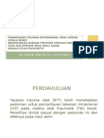 Pemantauan Tekanan Intrakranial Pada Cedera Kepala Berat