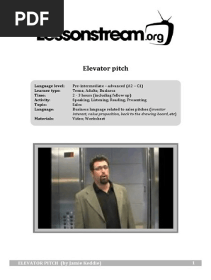 Elevator Pitch