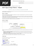 ABAP Object Oriented Design Pattern Adapter (Wrapper)