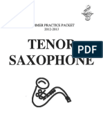 Summer Practice Packet 12-13 Tenor Sax