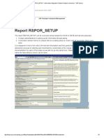 Report RSPOR_SETUP - Information Integration Problem Analysis Scenarios - SAP Library