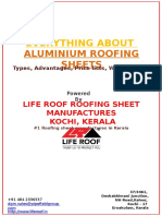 Colour Coated Aluminium Roofing Sheets, Types, Prices in Kerala