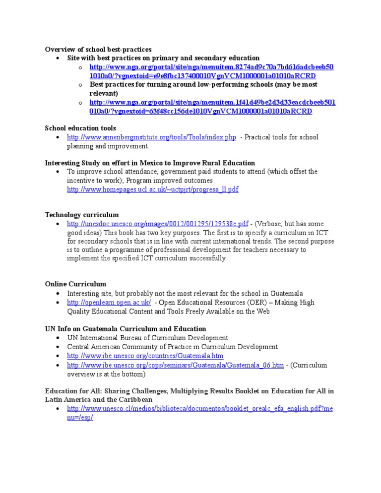 Best Practices in Education Strategies | PDF