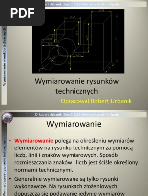 Wymiarowanie Rysunków Technicznychpdf