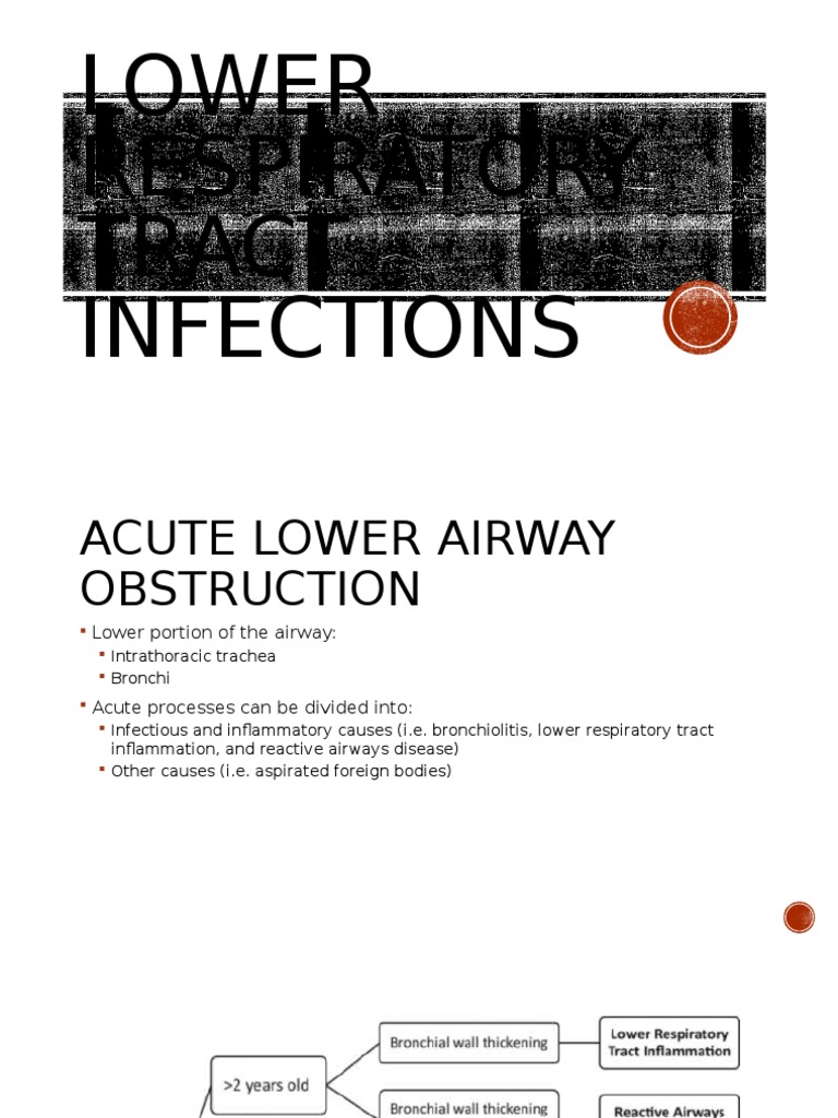 Lower Respiratory Tract Infections | PDF | Respiratory Tract | Asthma