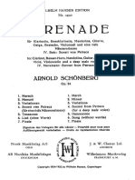 [Score] A. Schoenberg - Serenade, Op. 24