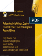 2008 Int ANSYS Conf Fatigue Analysis Custom Crack