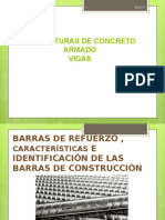 Vigas de concreto armado: Características de las barras de refuerzo y su identificación