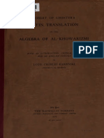 (Al-Khowarizmi, Robert of Chester, Louis Charles K PDF