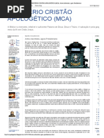 MINISTÉRIO CRISTÃO APOLOGÉTICO (MCA)_ Antes Adventista, agora Presbiteriano