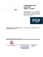 Coguanor - NTG - Ilac - G24 - Oiml - Oiml - D10 - 2007 PDF