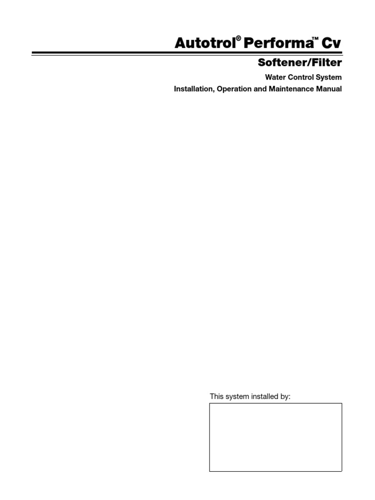 Performa CV Control Valve PDF | PDF | Water Heating | Pipe (Fluid ...