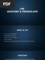 CSF Anatomy & Physiology