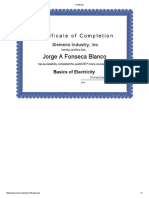 Certificate SIEMENS