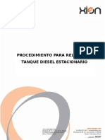 Procedimiento para Relleno de Tanque Diesel Estacionario