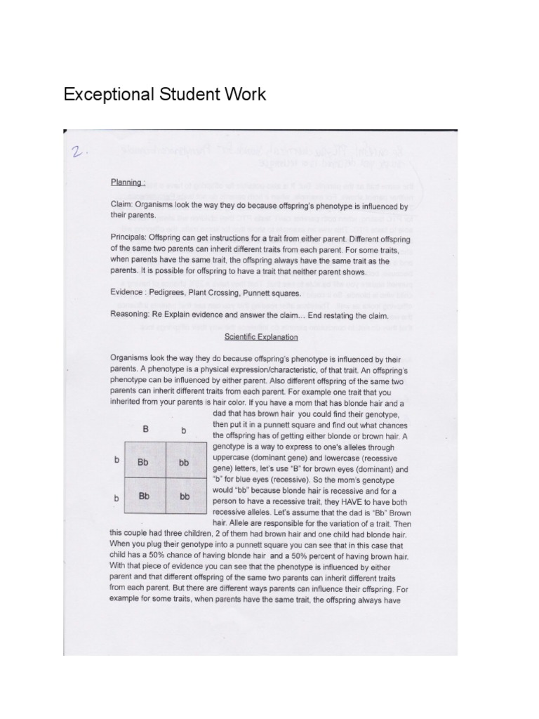 Graded Student Work | PDF