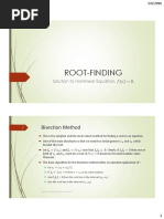 Numerical Analysis-4. Root-Finding (Overview) PDF