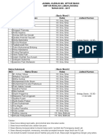 SMP Ar-Risalah MS Office Schedule